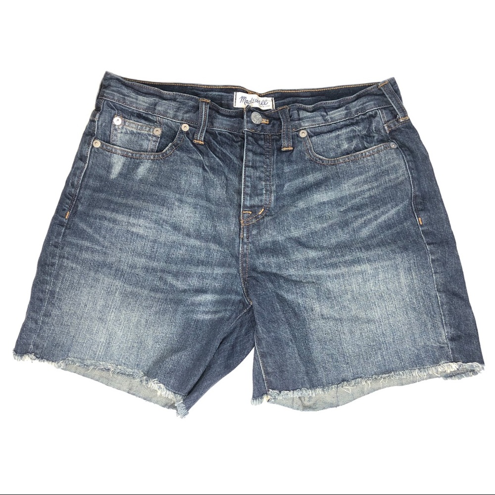 Madewell High Waist Button Fly Denim Shorts
